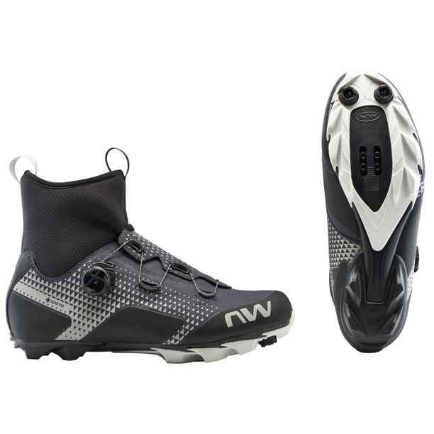 Pantofi Ciclism Northwave MTB Celsius XC GTX, negru-alb