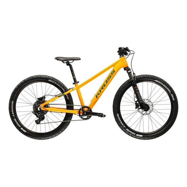 Bicicleta Copii Kross Level Jr 4.0 U 24 2026 Portocaliu-Verde