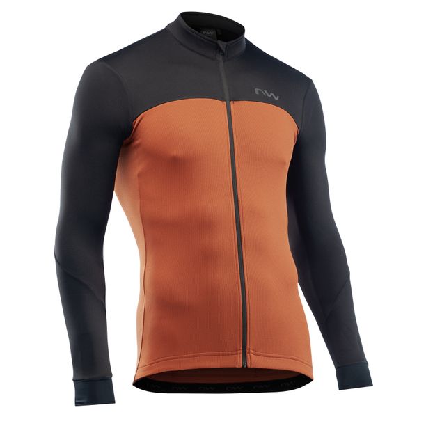 Bluza Ciclism Northwave Foce 2, negru-portocaliu