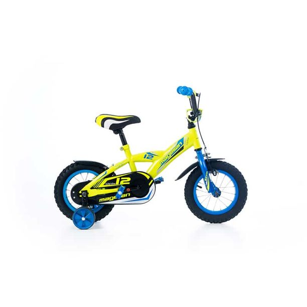 Bicicleta Copii cu Roti Ajutatoare Magellan Kevin 12 green blue