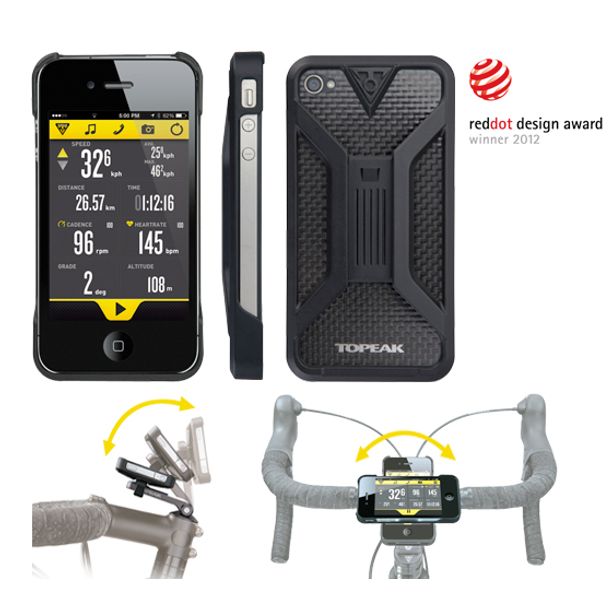 Suport Telefon Bicicleta Topeak RideCase iPhone 4, neagra