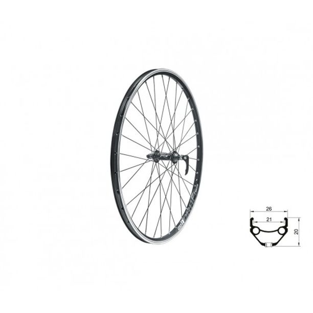 Roata Bicicleta Fata KLS Draft V-Brake F 28/29 Negru