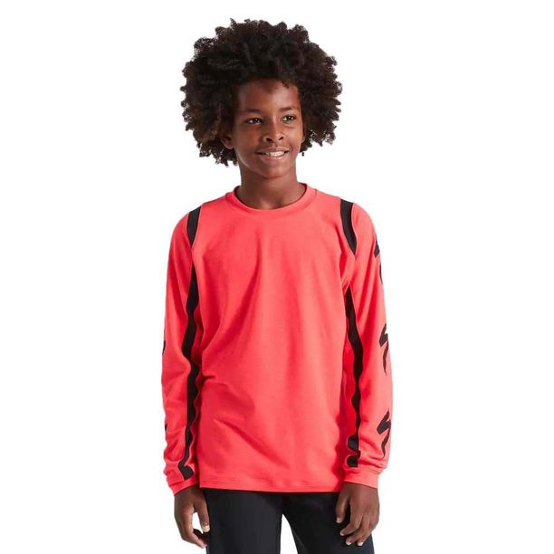 Bluza Ciclism Tehnica Specialized Youth Trail LS, Imperial Red