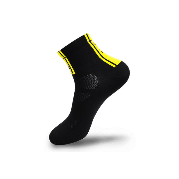 Sosete FLR Elite 9cm Negru-Galben neon