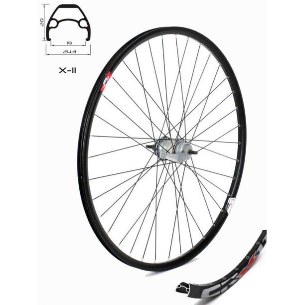Roata Bicicleta Crosser X11 36H 28 Spate  viteze in butuc SHIMANO ASG3C41A2775