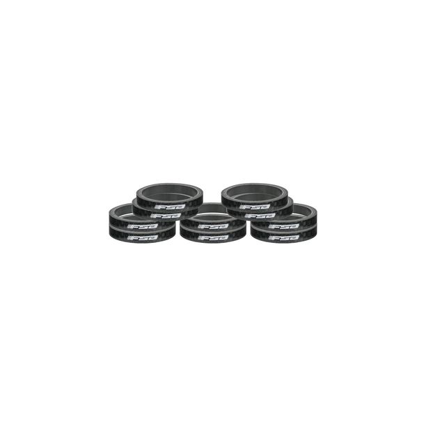 Distantiere furca FSA Carbon 1 1/8" x 5mm, negru
