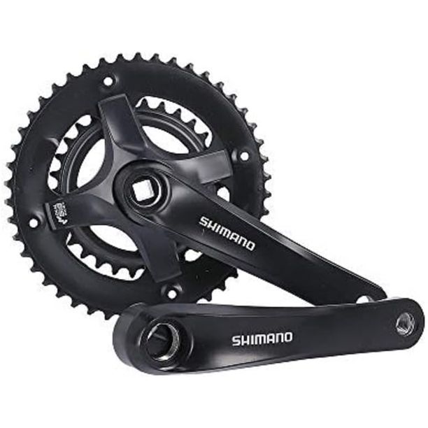 Angrenaj Pedalier Shimano Tourney FC-TY501-2, 46X30T, brat 170mm, pt 7/8 viteze, pe spate