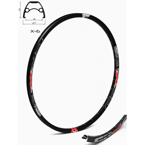 Janta CROSSER X6 28 32H Black Capsata