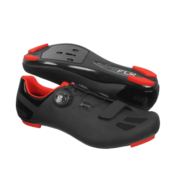 Pantofi ciclism FLR F-11 Pro Road Negru-Rosu