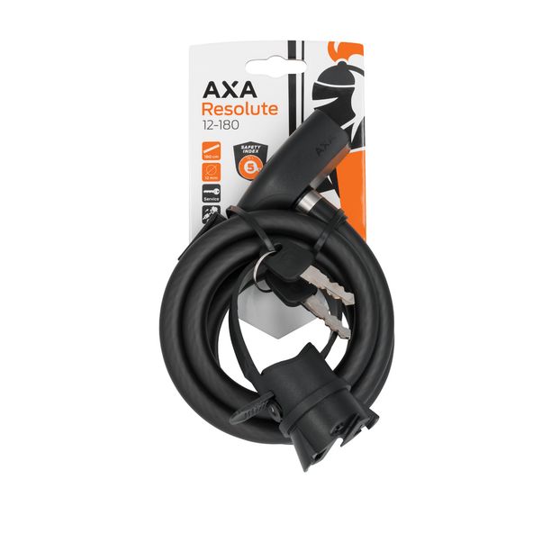 Incuietoare Cablu AXA Resolute 12mm/180cm Negru
