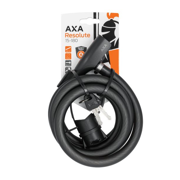 Incuietoare Cablu AXA Resolute 15mm/180cm Negru