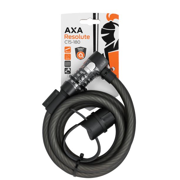 Incuietoare Cablu AXA Resolute C15 15mm/180cm Negru