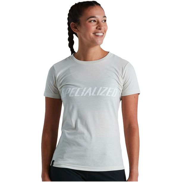 Tricou Ciclism Casual Specialized Women's Wordmark, Dove Grey