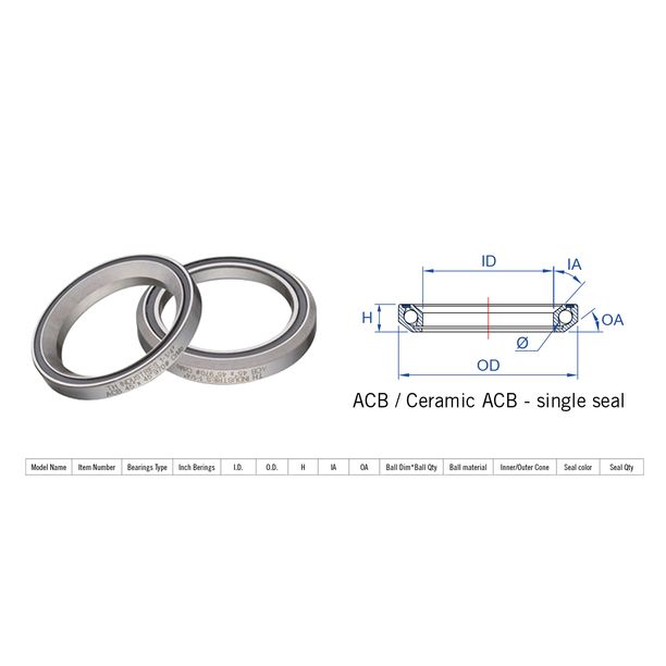 Rulment cuvete FSA Super Light ACB 45x45 11/4 MR082R"