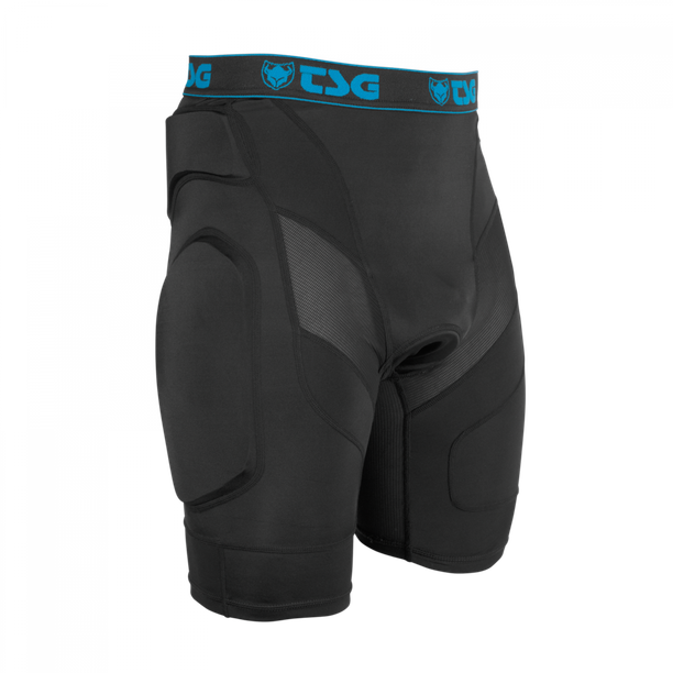 Pantaloni Ciclism Scurti cu Protectii TSG Mtb Crash Pant A, Negru