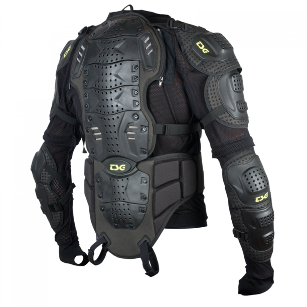 Armura TSG Backbone Trailfox - Negru-Galben - M