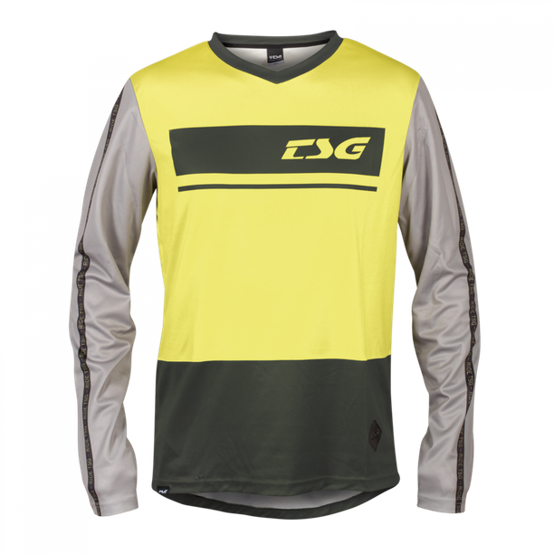 Bluza Ciclism Tehnica TSG Skillz L/S - negru-lime-galben