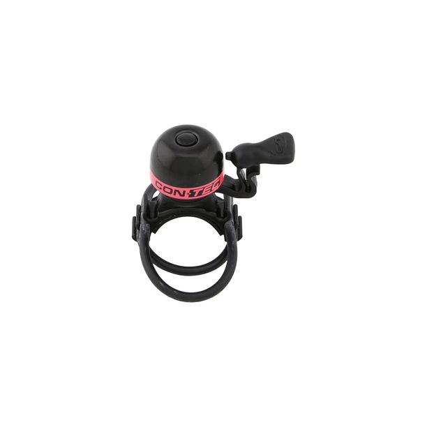 Sonerie Bicicleta Contec Mini Bing - negru/Neo rosu