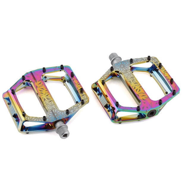 Pedale Bicicleta SUPACAZ Krypto - CNC Alloy - Oil Slick
