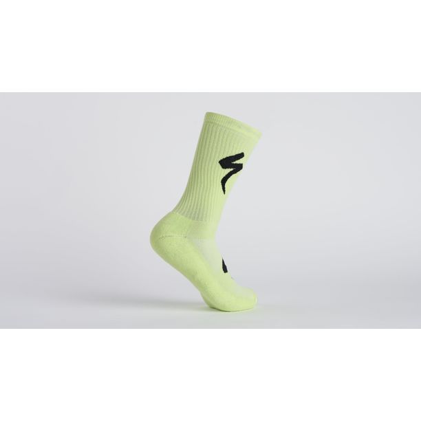 Sosete Specialized Techno MTB Logo Tall - Limestone