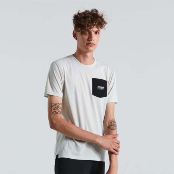 Tricou Ciclism Tehnic Specialized Men Pocket SS Dove Gri