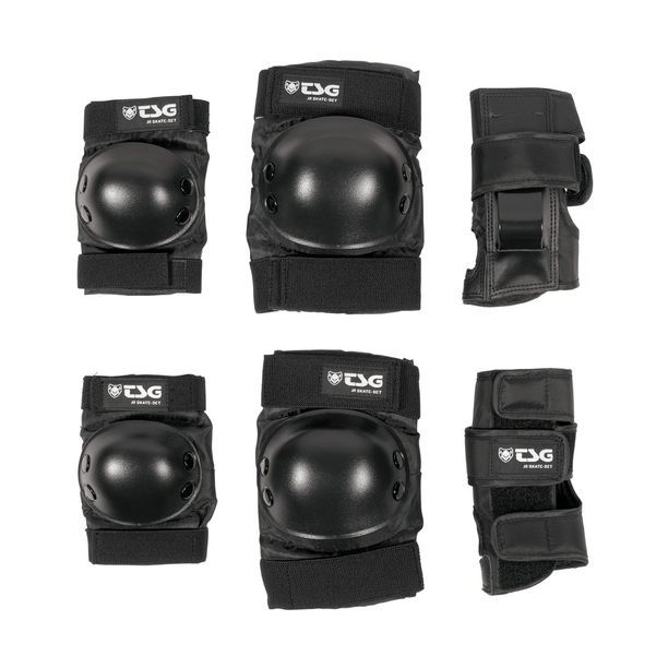 Cotiere Genunchiere Bicicleta Set TSG Jr Skate - Black