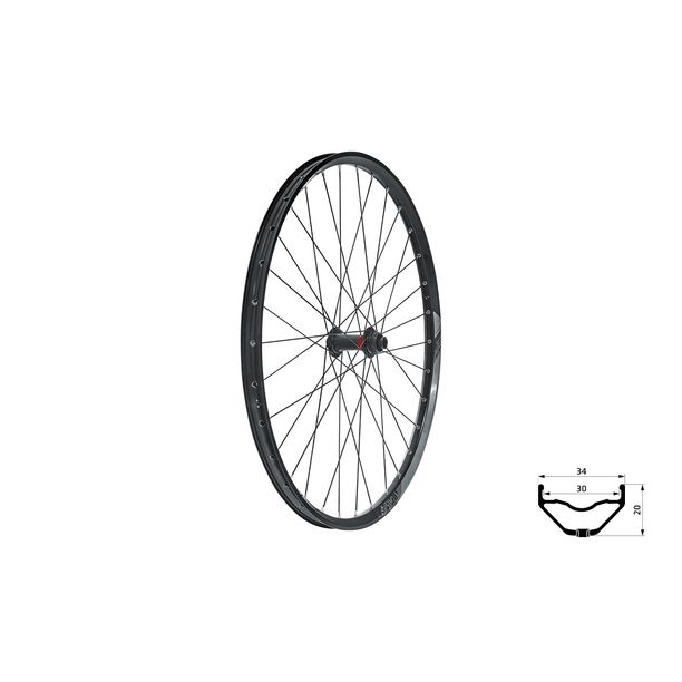 Roata Bicicleta Fata Kellys VALOR 3 DSC, 28-29, negru