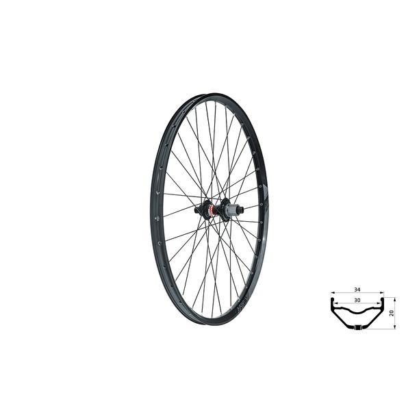 Roata Spate KLS Valor 3 DSC R 28-29 Negru