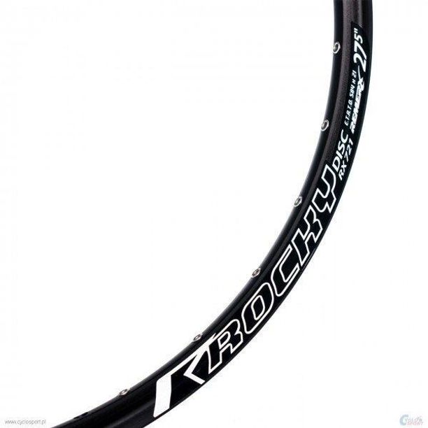 Janta Bicicleta Remerx Rocky Disc 650B/27.5 x21, dubla simplu, capsata, 32H, neagra