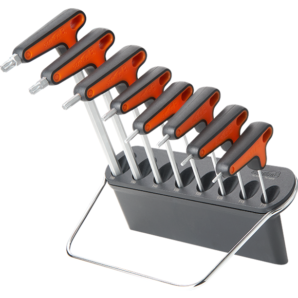 Cheie Torx Super B CL cu maner tip T, 10,15,20,25,30,40,45,50