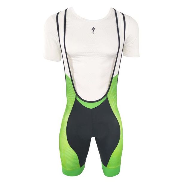 Pantaloni Scurti cu bretele Specialized SL Expert - C-Design Negru-Verde