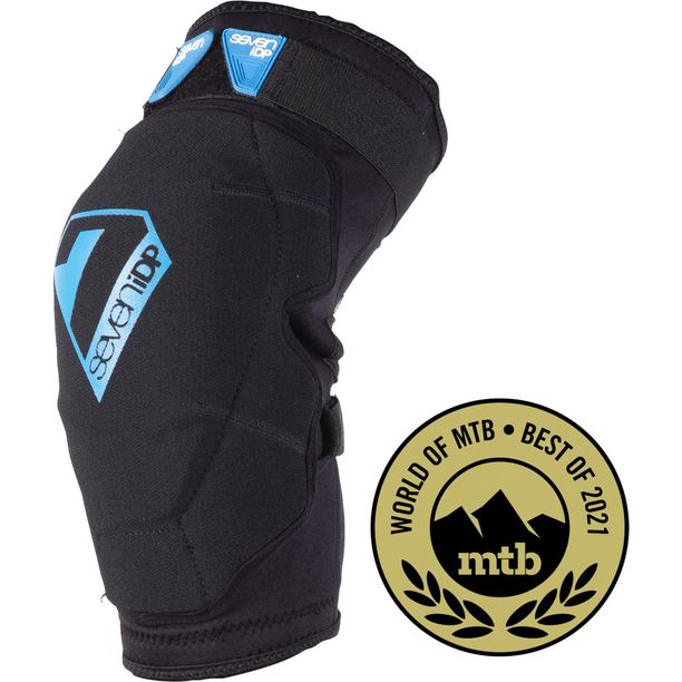 Genunchiere Bicicleta 7iDP Flex Negru-Albastru