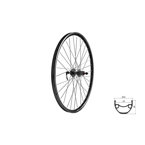 Roata Bicicleta Spate KLS Draft DSC 23R 26 Negru