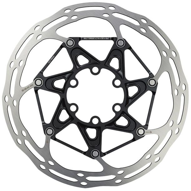 Disc frana Sram Centerline 2 Piece 180mm Black Rounded