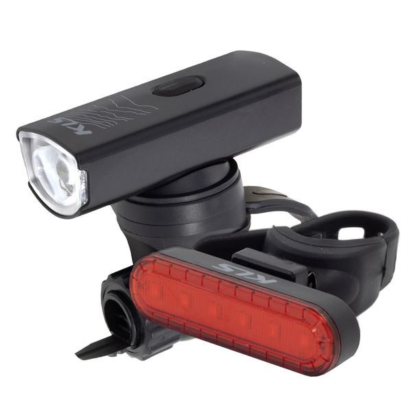 Set Lumini Fata/Spate Kellys Lumini Bicicleta Set Lumini KLS GLO 350
