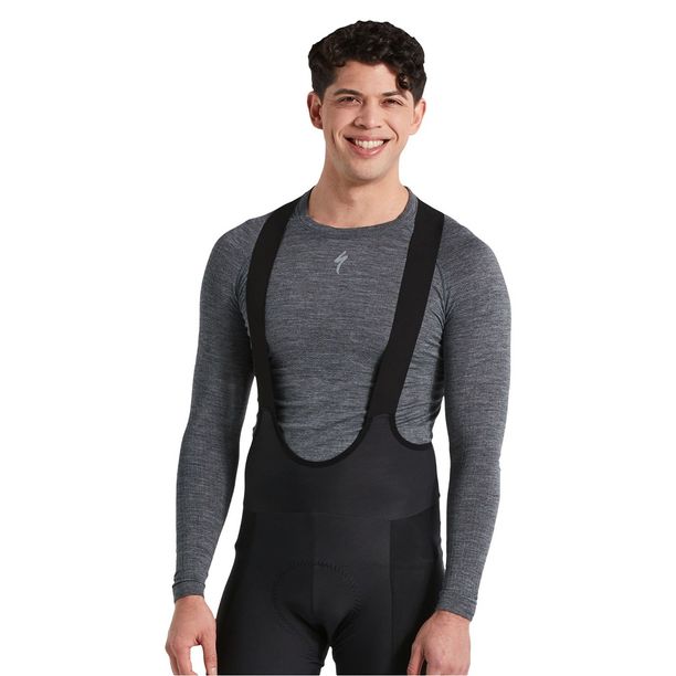 Bluza SPECIALIZED Men's Merino Seamless LS Base Layer - Grey