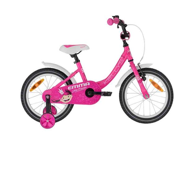 Bicicleta Copii cu Roti Ajutatoare Kellys Emma 16 Roz