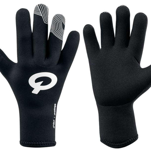 Manusi Bicicleta Lungi prologo, Neopren, V.2, LOGO, negru-alb