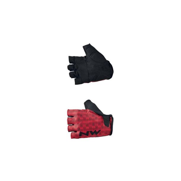 Manusi Bicicleta Scurte Northwave FLAG 2, rosu-negru