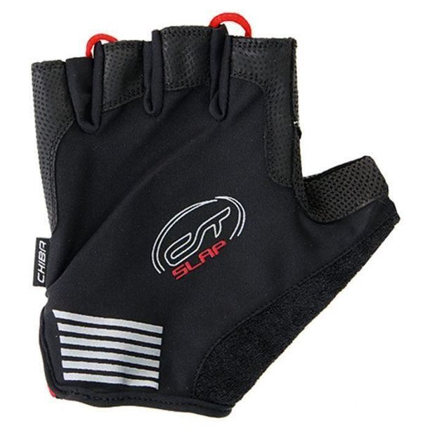 Manusi Bicicleta Scurte Contec SLAP Gel, negru-rosu