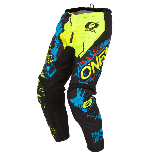 Pantaloni Ciclism Lungi O'Neal Element Villain, neon-galben