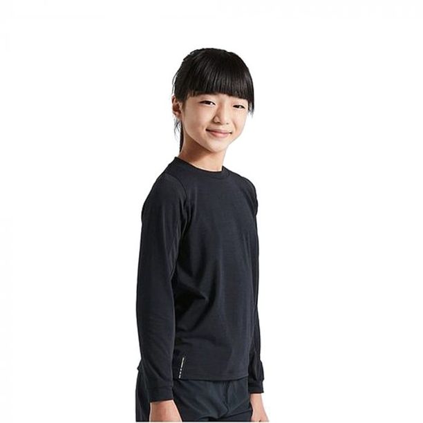 Bluza Ciclism Tehnica Specialized Youth Trail LS, Negru