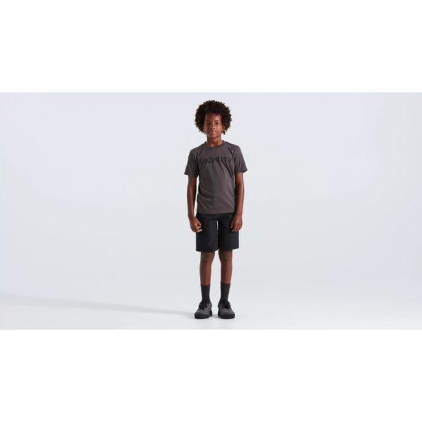 Tricou Ciclism Casual Specialized Youth Wordmark SS, Charcoal