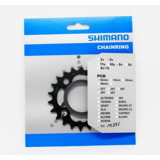 Foaie angrenaj Pedalier Shimano FC-M391 22T