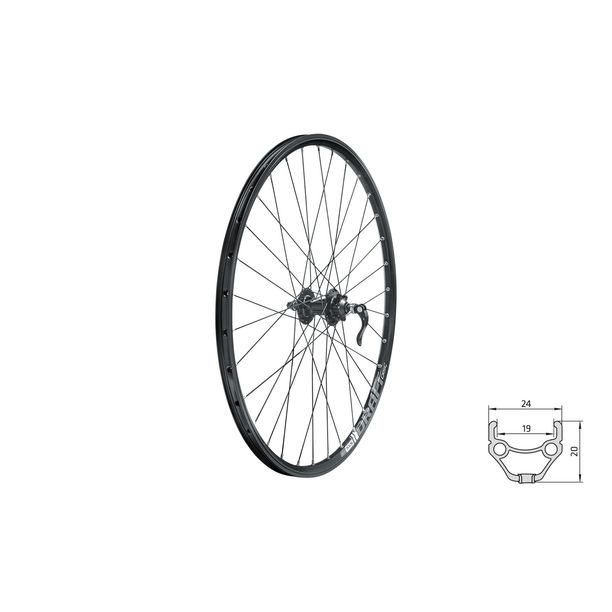 Roata Bicicleta Fata Kellys KLS DRAFT DSC F, 28/29", negru
