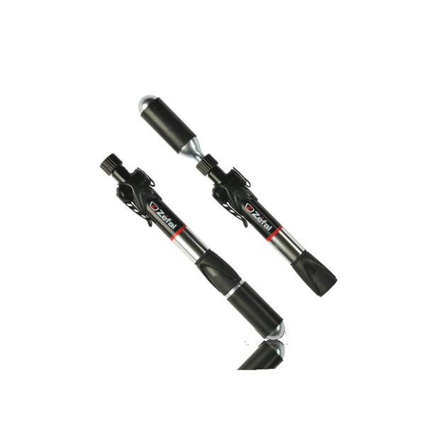Pompa Bicicleta mana Zefal CARTRIDGE Co2 Max 2-In-1, negru-argintiu