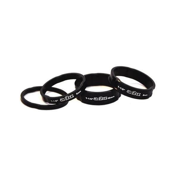 Set distantiere a2z AD-181 alu 3-5-8-10mm 1.1/8 negre