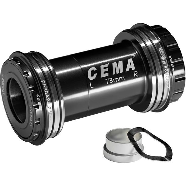 Monobloc CEMA PF30A Cannondale Asymmetric Interlock SRAM GXP SG3 Ceramic COATED Negru GXP