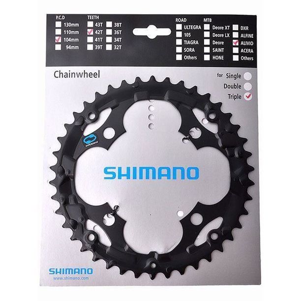 Foaie angrenaj Pedalier Shimano FC-M361, 28T, neagra