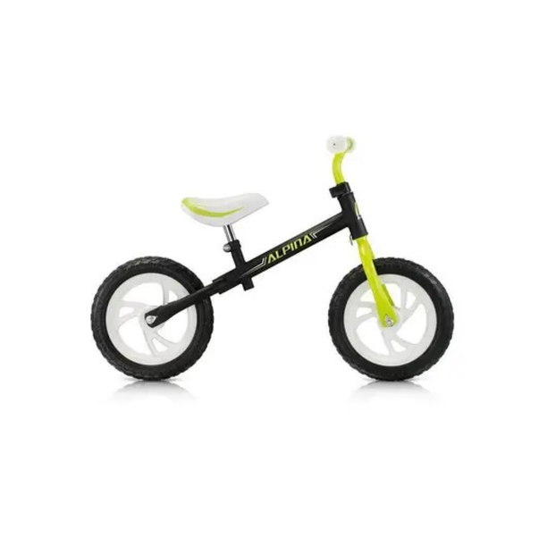 Bicicleta de Echilibru pentru Copii Alpina Tornado Negru-Verde